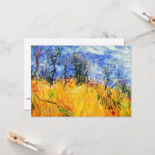 Van Gogh - Edge of a Wheat Field with Poppies Kaart (Voorkant / Achterkant in situ)
