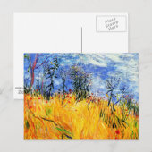 Van Gogh - Edge of a Wheat Field with Poppies Post Briefkaart (Voorkant / Achterkant)