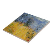 Van Gogh - Edge of a Wheat Field with Poppies Tegeltje (Zijkant)