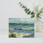 Van Gogh - een Gevist boot in Zee Briefkaart