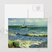 Van Gogh - een Gevist boot in Zee Briefkaart
