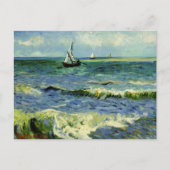 Van Gogh - een Gevist boot in Zee Briefkaart (Voorkant)