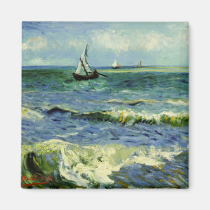 Van Gogh - een Gevist boot in Zee Magneet