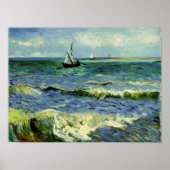 Van Gogh - een Gevist boot in Zee Poster (Voorkant)