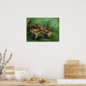 Van Gogh - een krab op zijn rug Poster (Keuken)
