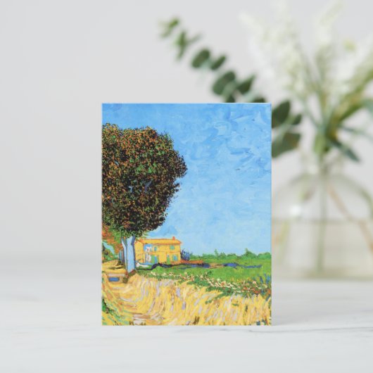 Van Gogh - Een Laan bij Arles, Briefkaart (Staand voorkant)
