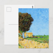 Van Gogh - Een Laan bij Arles, Briefkaart (Voorkant / Achterkant)