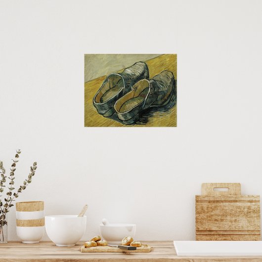 Van Gogh - een paar lederen kogels Poster (Keuken)