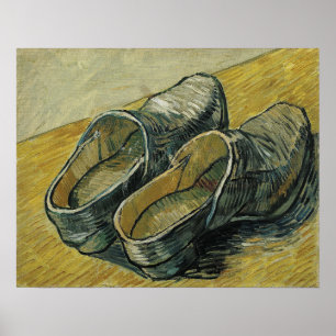 Van Gogh - Een paar leren klompen Poster