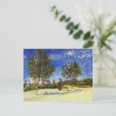Van Gogh - Een voorstad van Parijs Briefkaart (Staand voorkant)
