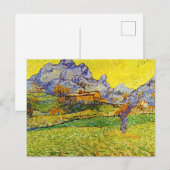 Van Gogh - Een weide in de berg Feestdagenkaart (Voorkant / Achterkant)