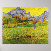 Van Gogh - Een weide in de berg, Poster (Voorkant)