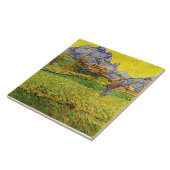 Van Gogh - Een weide in de berg, Tegeltje (Zijkant)