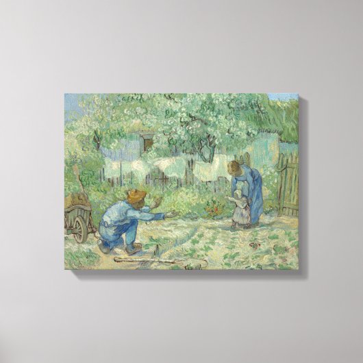 Van Gogh  eerste stappen na Millet Canvas Afdruk (Voorkant)