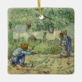 Van Gogh eerste stappen na Millet Keramisch Ornament