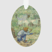 Van Gogh eerste stappen na Millet Ornament (achterkant)