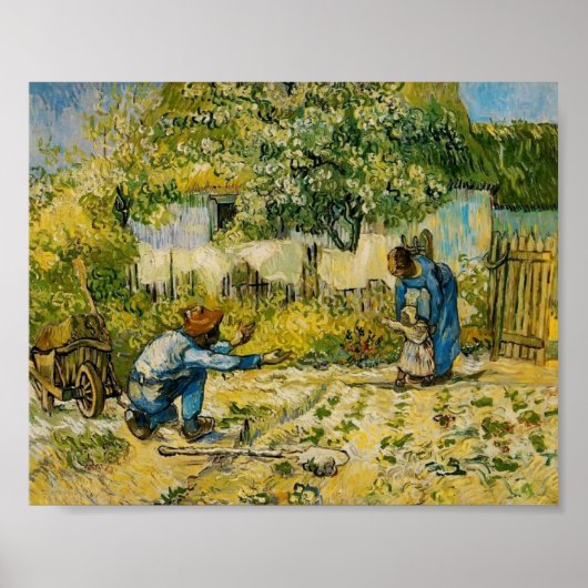 Van Gogh - Eerste stappen (na Millet) Poster (Voorkant)