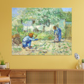 Van Gogh eerste stappen schilderen Canvas Afdruk (Insitu (Woonkamer))