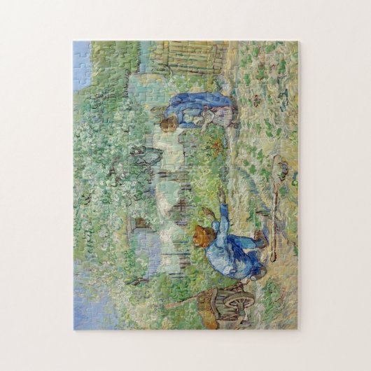 Van Gogh eerste stappen schilderen Legpuzzel (Verticaal)