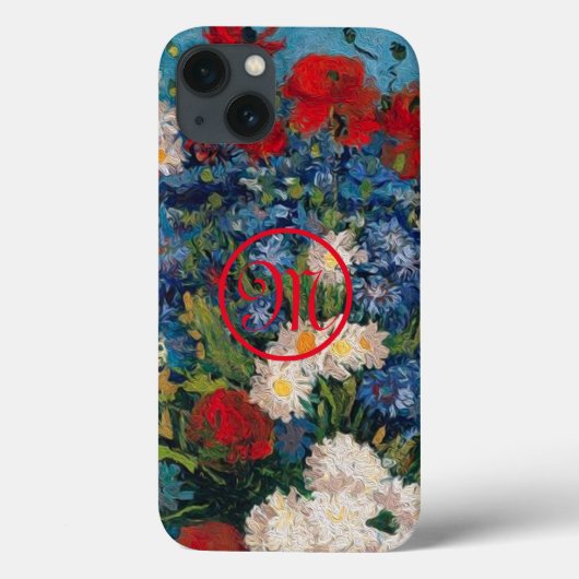 Van Gogh & Elizabeth Flowers Monogram - Case-Mate iPhone Case (Achterkant)
