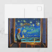 Van Gogh en de nachtelijke vuurgevechten Briefkaart (Voorkant / Achterkant)