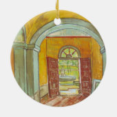 Van Gogh Entrance Hall of Saint Paul Hospital Keramisch Ornament (Achterkant)