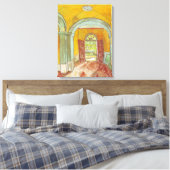 Van Gogh Entreehal van het Saint Paul Ziekenhuis Canvas Afdruk (Insitu (Slaapkamer))