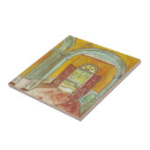Van Gogh Entreehal van het Saint Paul Ziekenhuis Tegeltje (Zijkant)