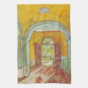 Van Gogh Entreehal van het Saint Paul Ziekenhuis Theedoek
