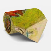 Van Gogh Esthetische Kunst Satijnen stropdas (Opgerold)