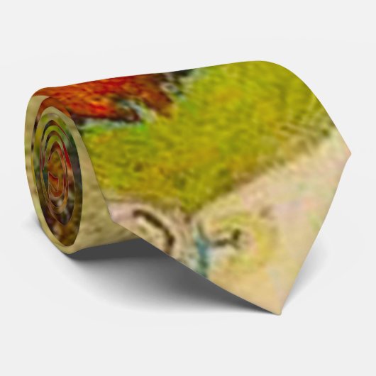  Van Gogh Esthetische Kunst Satijnen stropdas (Opgerold)