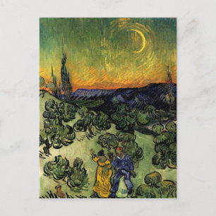 Van Gogh: Evening Promenade Briefkaart