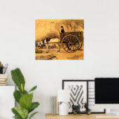 Van Gogh - Ezel en Kar Poster (Thuiskantoor)