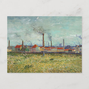 Van Gogh - Fabrieken bij Clichy Briefkaart