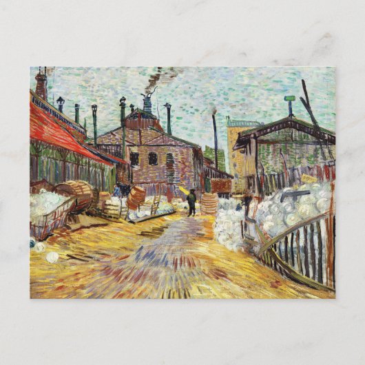 Van Gogh Factory Arnieres Painting Briefkaart (Voorkant)