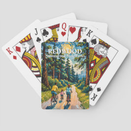 Van Gogh Family Bike Ride Redwood National Park Pokerkaarten