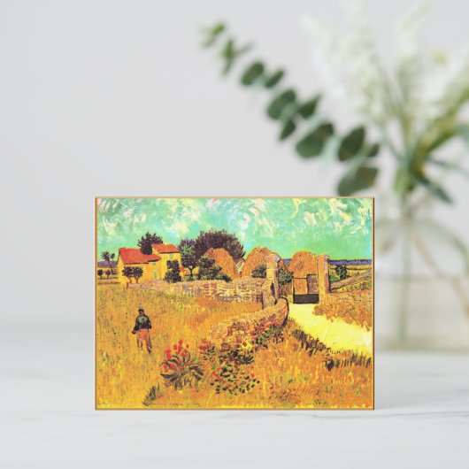 Van Gogh - Farmhouse in Provence Briefkaart (Staand voorkant)