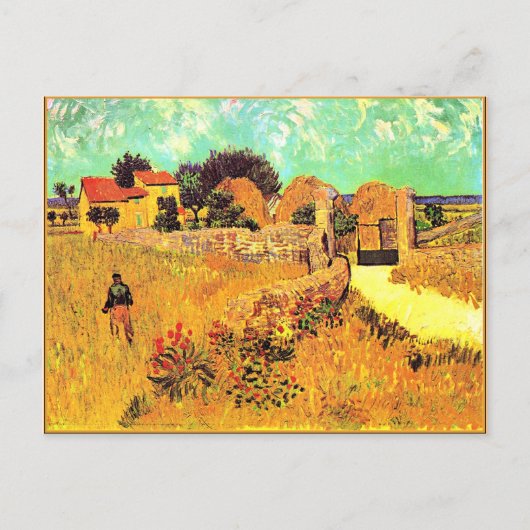 Van Gogh - Farmhouse in Provence Briefkaart (Voorkant)