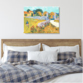 Van Gogh Farmhouse in Provence Gallery Wrapped Art Canvas Afdruk (Insitu (Slaapkamer))