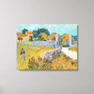Van Gogh Farmhouse in Provence Gallery Wrapped Art Canvas Afdruk