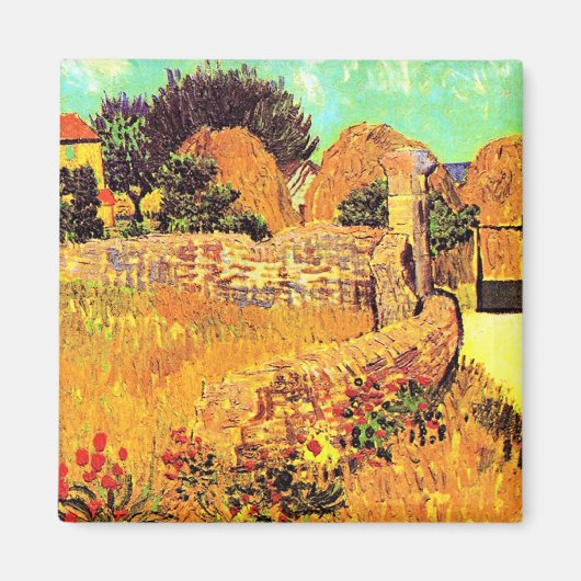 Van Gogh - Farmhouse in Provence Magneet (Voorkant)
