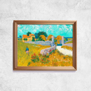 Van Gogh Farmhouse in Provence Old Art Poster