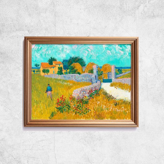 Van Gogh Farmhouse in Provence Old Art Poster
