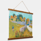 Van Gogh Farmhouse in Provence Old Art Wood Wall Hangend Wandkleed (Gebogen)