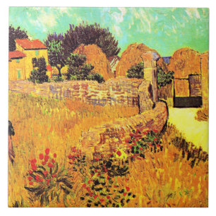 Van Gogh - Farmhouse in Provence Tegeltje