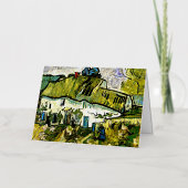 Van Gogh - Farmhouse met twee figuren Folie Wenskaart (Voorkant)