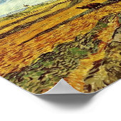 Van Gogh - Field en Plowman en Mill Poster (Hoek)