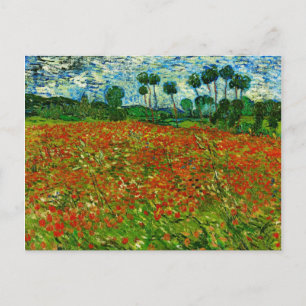 Van Gogh Field met papavers (F636) Fine Art Briefkaart