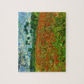 Van Gogh Field met papavers (F636) Fine Art Legpuzzel (Verticaal)