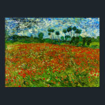 Van Gogh Field met papavers (F636) Fine Art Poster<br><div class="desc">Field with Poppies, Vincent van Gogh, Auvers-sur-Oise, France June 1890. Olie op doek, 73 x 91, 5 cm. Den Haag, Haag Gemeentemuseum. F 636, JH 2027 Vincent Willem van Gogh (30 maart 1853 - 29 juli 1890) was een Nederlandse Post-Impressionistische kunstenaar. Sommige van zijn schilderijen behoren nu tot 's werelds...</div>